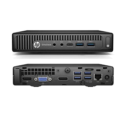 HP EliteDesk 800 G2 Mini PC (Intel Core i5 6th gen, 8 GB DDR4 RAM, 512 GB SSD, Windows 11, WiFi, MS Office|Intel HD Graphics|USB, Ethernet,DP), Black